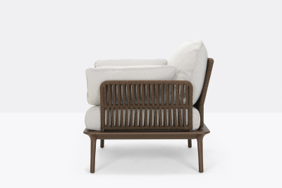 Кресло с подушками PEDRALI Reva Twist P алюминий, роуп, ткань Фото 4