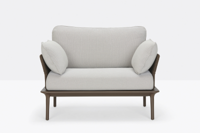 Кресло с подушками PEDRALI Reva Twist P алюминий, роуп, ткань Фото 6