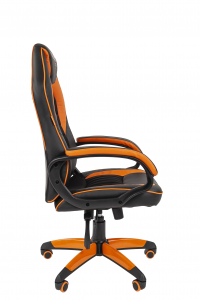 Кресло компьютерное Chairman Game 16 металл, пластик, экокожа, пенополиуретан черный/оранжевый Фото 4