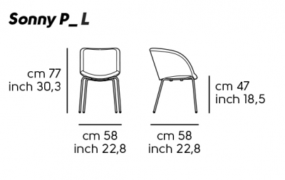 Кресло деревянное с обивкой MIDJ Sonny P L TS_R ясень, ткань Фото 2