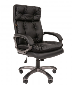 Кресло компьютерное Chairman 442 металл, пластик, экокожа, пенополиуретан черный Фото 1