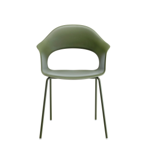 Кресло пластиковое Scab Design Lady B Go Green сталь, технополимер оливковый Фото 4