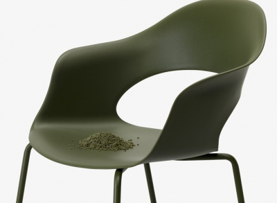Кресло пластиковое Scab Design Lady B Go Green сталь, технополимер оливковый Фото 6