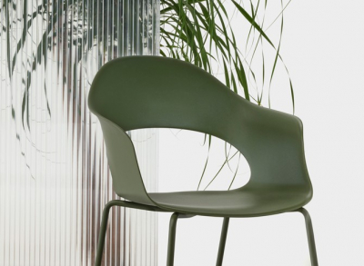 Кресло пластиковое Scab Design Lady B Go Green сталь, технополимер оливковый Фото 7