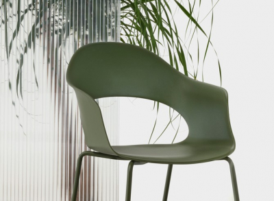 Кресло пластиковое Scab Design Lady B Go Green сталь, технополимер оливковый Фото 8
