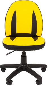 Кресло компьютерное детское Chairman Kids 122 Black металл, пластик, экокожа, пенополиуретан черный/желтый Фото 2