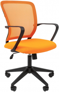 Кресло компьютерное Chairman 698 металл, пластик, ткань, сетка, пенополиуретан черный, оранжевый Фото 1