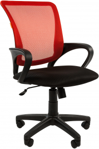 Кресло компьютерное Chairman 969 металл, пластик, ткань, сетка, пенополиуретан черный, красный Фото 1