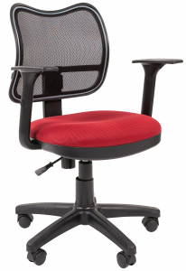 Кресло компьютерное Chairman 450 металл, пластик, ткань, сетка, пенополиуретан черный, бордовый Фото 1