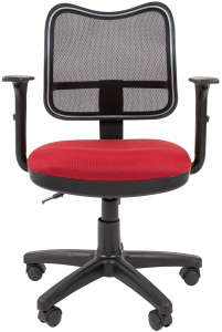 Кресло компьютерное Chairman 450 металл, пластик, ткань, сетка, пенополиуретан черный, бордовый Фото 2