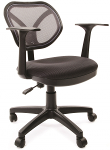 Кресло компьютерное Chairman 450 New металл, пластик, ткань, сетка, пенополиуретан черный, серый Фото 1