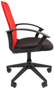 Кресло компьютерное Chairman 615 металл, пластик, ткань, сетка, пенополиуретан черный, красный Фото 4