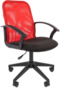 Кресло компьютерное Chairman 615 металл, пластик, ткань, сетка, пенополиуретан черный, красный Фото 1
