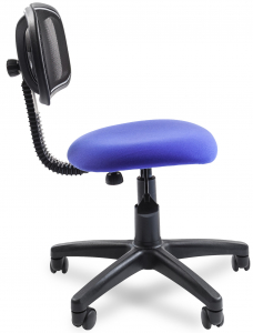 Кресло компьютерное Chairman 250 металл, пластик, ткань, сетка, пенополиуретан черный, синий Фото 4