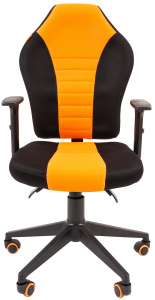Кресло компьютерное Chairman Game 8 металл, пластик, ткань, пенополиуретан черный/оранжевый Фото 2