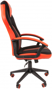 Кресло компьютерное Chairman Game 26 металл, пластик, экокожа, ткань, пенополиуретан черный/красный Фото 4