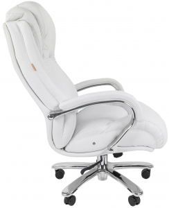 Кресло компьютерное Chairman 402 металл, кожа, пенополиуретан белый Фото 4