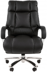 Кресло компьютерное Chairman 405 металл, кожа, пенополиуретан черный Фото 4