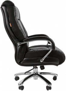 Кресло компьютерное Chairman 405 Эко металл, экокожа, ткань, пенополиуретан черный Фото 4