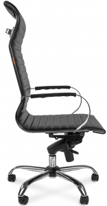 Кресло компьютерное Chairman 710 металл, экокожа, пенополиуретан черный Фото 4