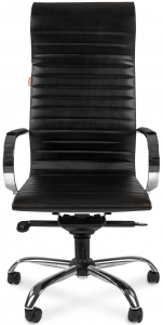 Кресло компьютерное Chairman 710 металл, экокожа, пенополиуретан черный Фото 2