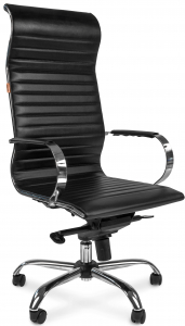 Кресло компьютерное Chairman 710 металл, экокожа, пенополиуретан черный Фото 1