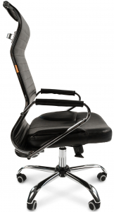 Кресло компьютерное Chairman 700 Эко металл, экокожа, пенополиуретан черный Фото 4