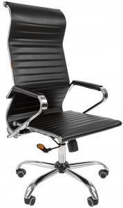 Кресло компьютерное Chairman 701 Эко металл, экокожа, пенополиуретан черный Фото 1