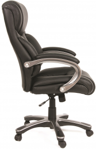 Кресло компьютерное Chairman 435 металл, пластик, кожа, пенополиуретан черный Фото 4