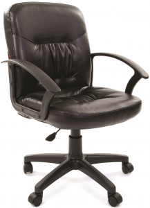 Кресло компьютерное Chairman 651 металл, пластик, экокожа, пенополиуретан черный Фото 1