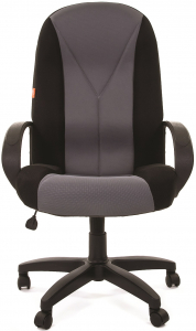 Кресло компьютерное Chairman 785 металл, пластик, ткань, пенополиуретан черный/серый Фото 2
