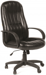 Кресло компьютерное Chairman 685 Эко металл, пластик, экокожа, пенополиуретан черный Фото 1