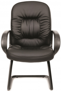 Кресло офисное для посетителей Chairman 416 V металл, пластик, экокожа, пенополиуретан черный Фото 2