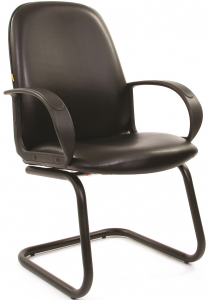 Кресло офисное для посетителей Chairman 279 V Эко металл, пластик, экокожа, пенополиуретан черный Фото 1