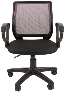 Кресло компьютерное Chairman 699 металл, пластик, ткань, сетка, пенополиуретан черный, серый Фото 2