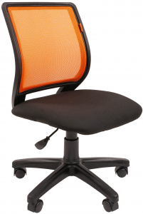 Кресло компьютерное Chairman 699 Б/Л металл, пластик, ткань, сетка, пенополиуретан черный, оранжевый Фото 1