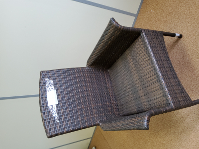 Кресло плетеное GARDA искусственный ротанг черный, коричневый Фото 2