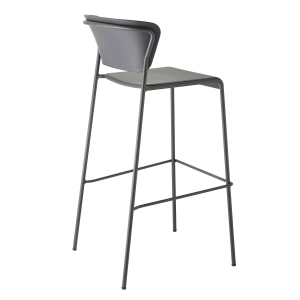 Стул пластиковый барный Scab Design Lisa Technopolymer Go Green сталь, технополимер антрацит Фото 5