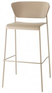 Стул пластиковый барный Scab Design Lisa Technopolymer Go Green сталь, технополимер тортора Фото 7
