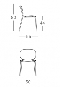 Стул металлический Scab Design Si-Si сталь голубой Фото 2