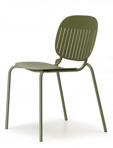 Стул металлический Scab Design Si-Si Barcode сталь оливковый Фото 5