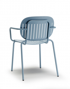 Кресло металлическое Scab Design Si-Si Barcode сталь голубой Фото 7