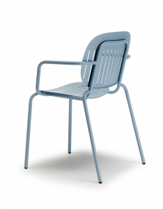 Кресло металлическое Scab Design Si-Si Barcode сталь голубой Фото 8