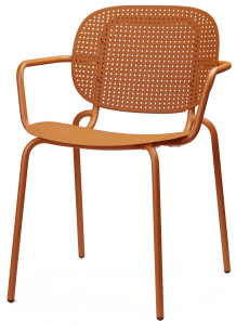 Кресло металлическое Scab Design Si-Si Dots сталь терракотовый Фото 1