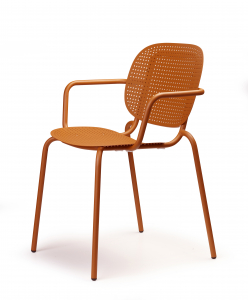 Кресло металлическое Scab Design Si-Si Dots сталь терракотовый Фото 4