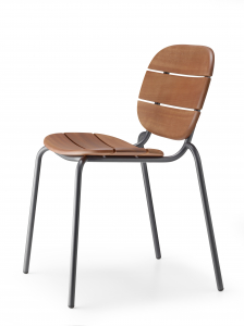 Стул деревянный Scab Design Si-Si Wood сталь, красное дерево Сапелли антрацит, красное дерево Фото 6