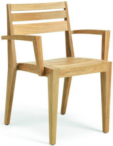 Кресло деревянное Ethimo Ribot тик натуральный Фото 1