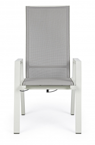 Кресло текстиленовое Garden Relax Steven алюминий, текстилен слоновая кость, серый Фото 5