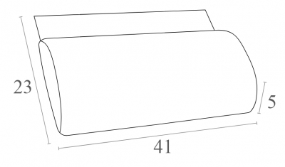 Подушка-подголовник для шезлонга Siesta Contract Slim полиэстер темно-серый Фото 2