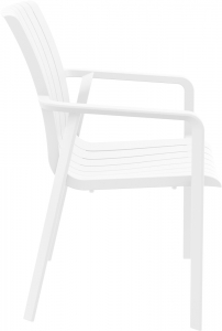 Кресло пластиковое Siesta Contract Slim стеклопластик белый Фото 9